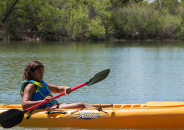 BRAT Camp kids explore outdoors