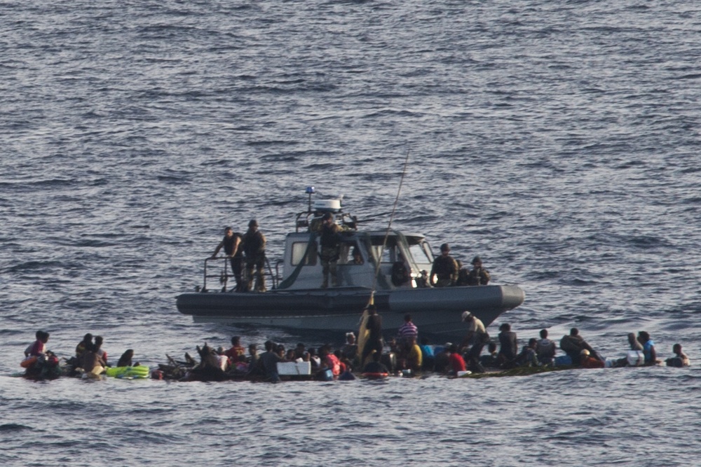 USS Rushmore rescue operations