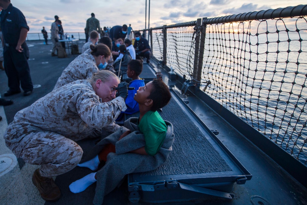 USS Rushmore rescue operations