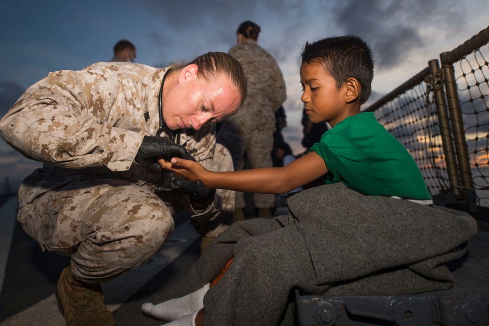 USS Rushmore rescue operations