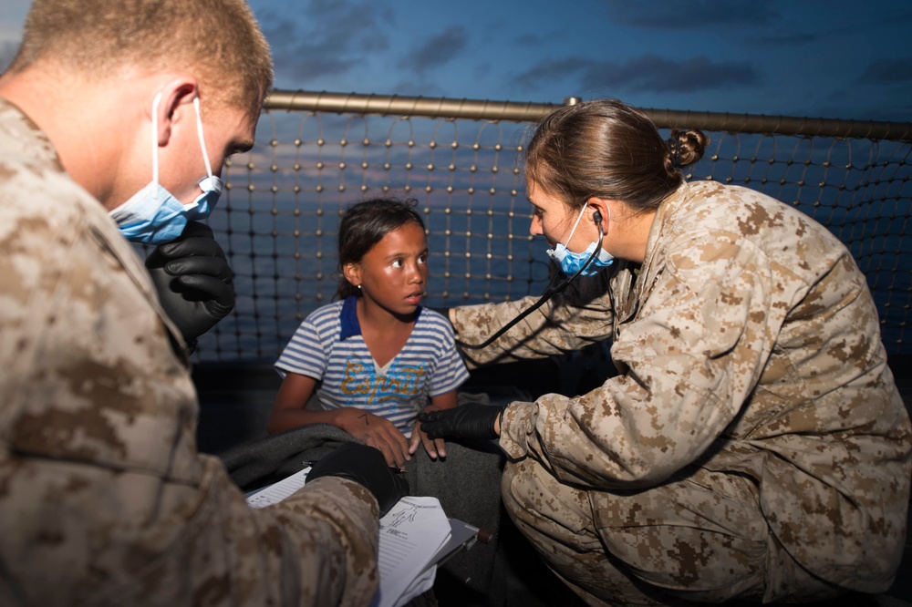 USS Rushmore rescue operations