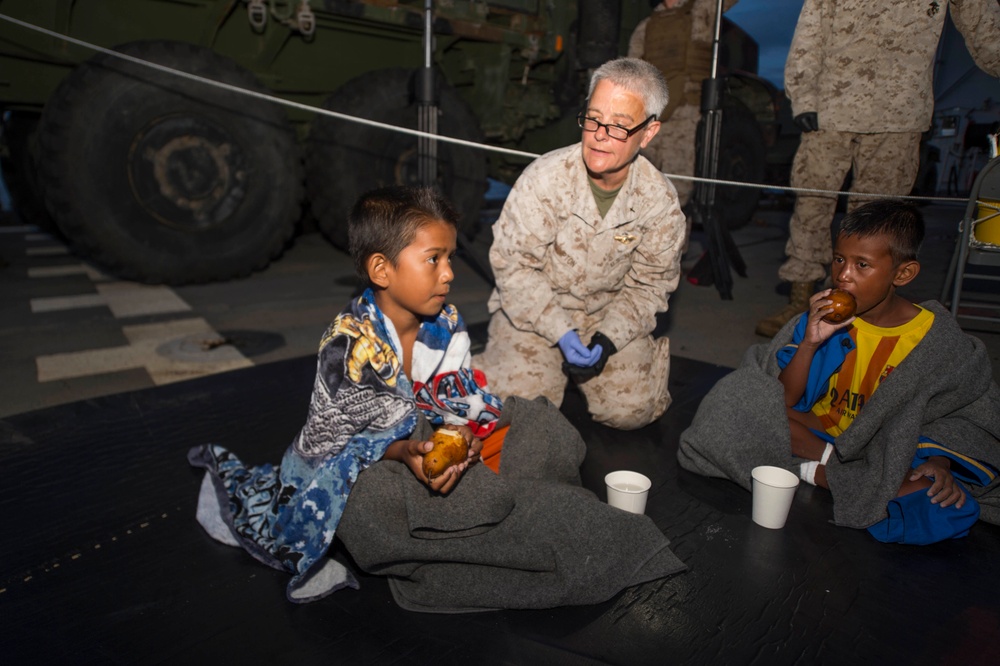 USS Rushmore rescue operations