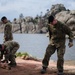 UK, Canadian soldiers build Sylvan Lake fishing piers
