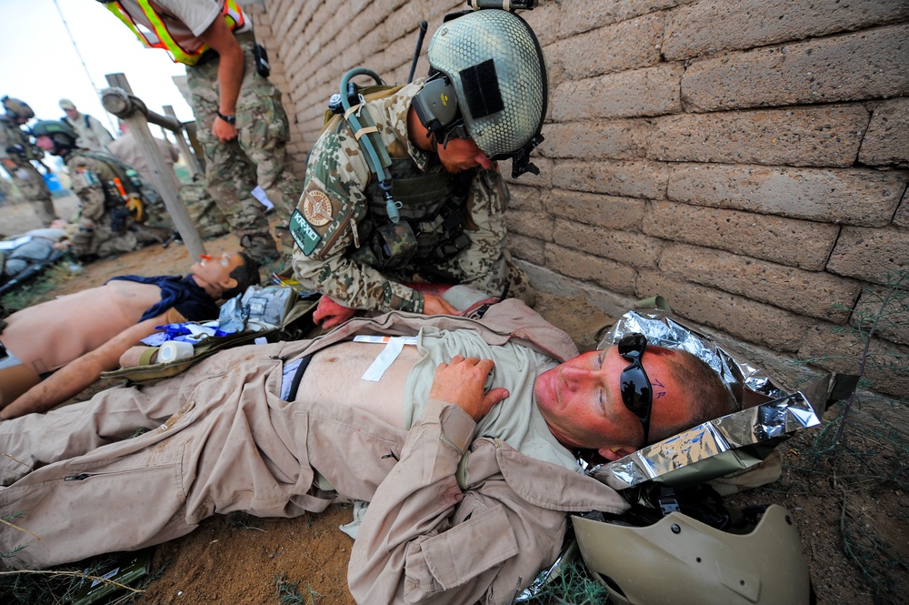 Angel Thunder 2015: Mass casualty evacuation exercise