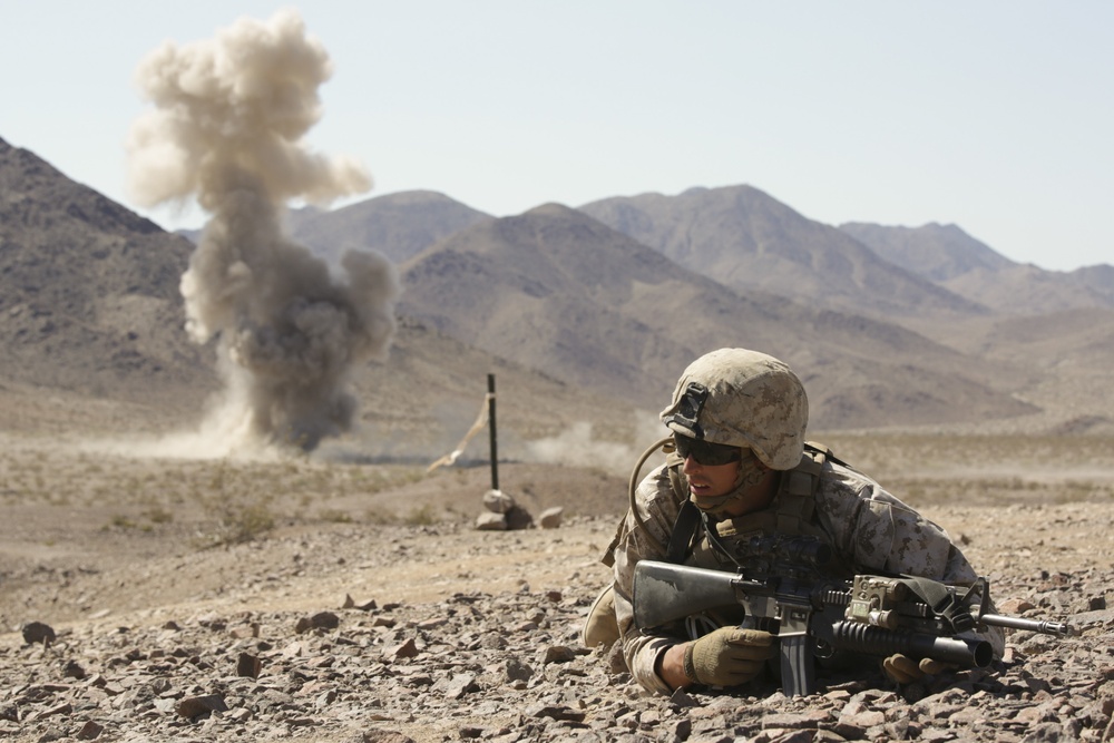 Marines participate in live fire company attacks