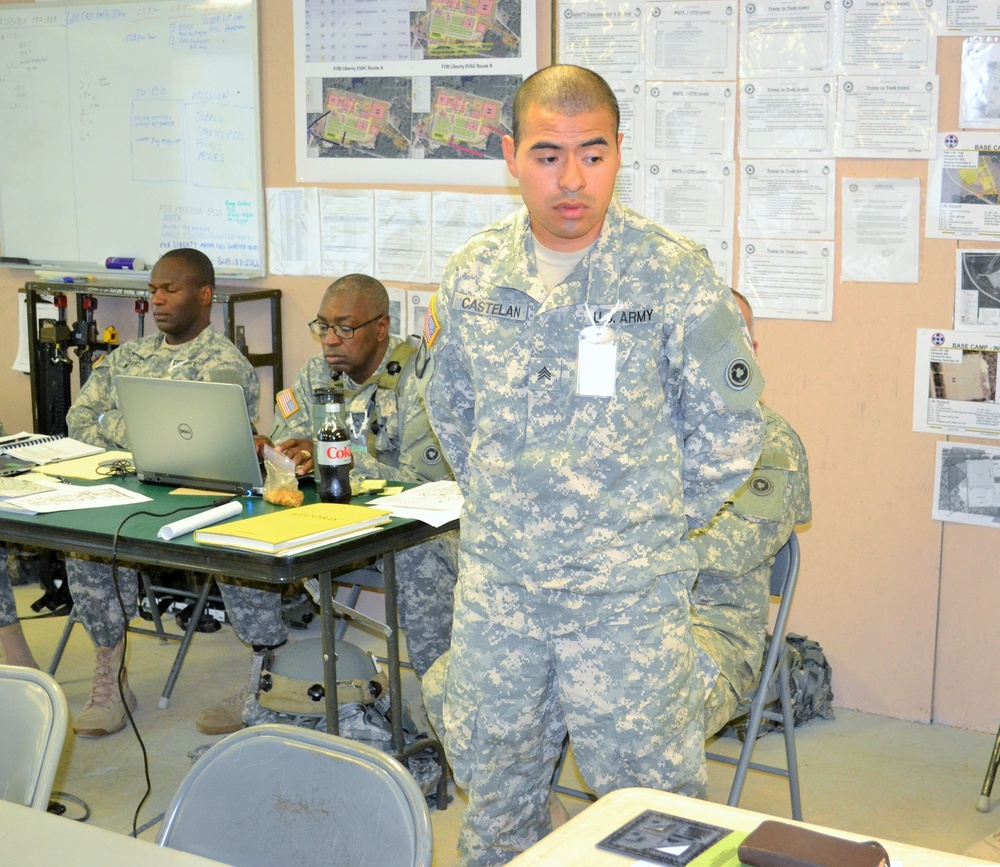 650th RSG Soldiers set up CSTX exercise
