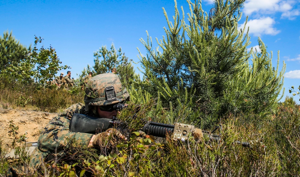 Blending in as offensive continues during Exercise Saber Strike in Lithuania