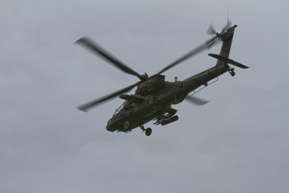 Look! Up in the sky! : Apache Helicopters join Saber Strike 2015