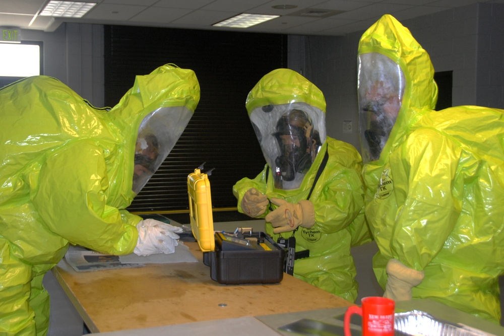 108th Wing Airmen Conduct Hazmat Training