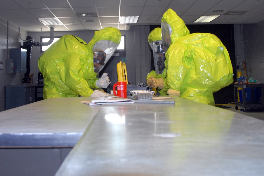 108th Wing Airmen Conduct Hazmat Training