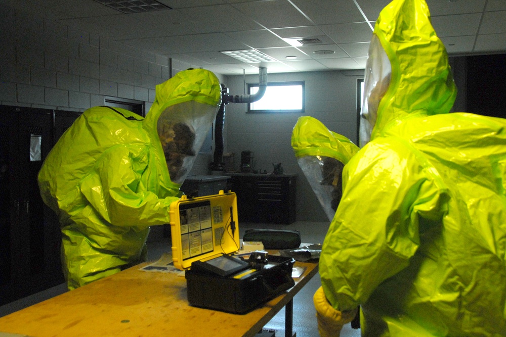 108th Wing Airmen Conduct Hazmat Training