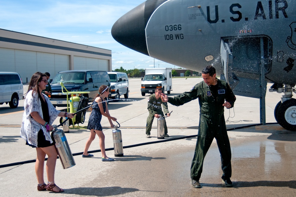 Lt. Col. Ruiz Final Flight With 108th Wing