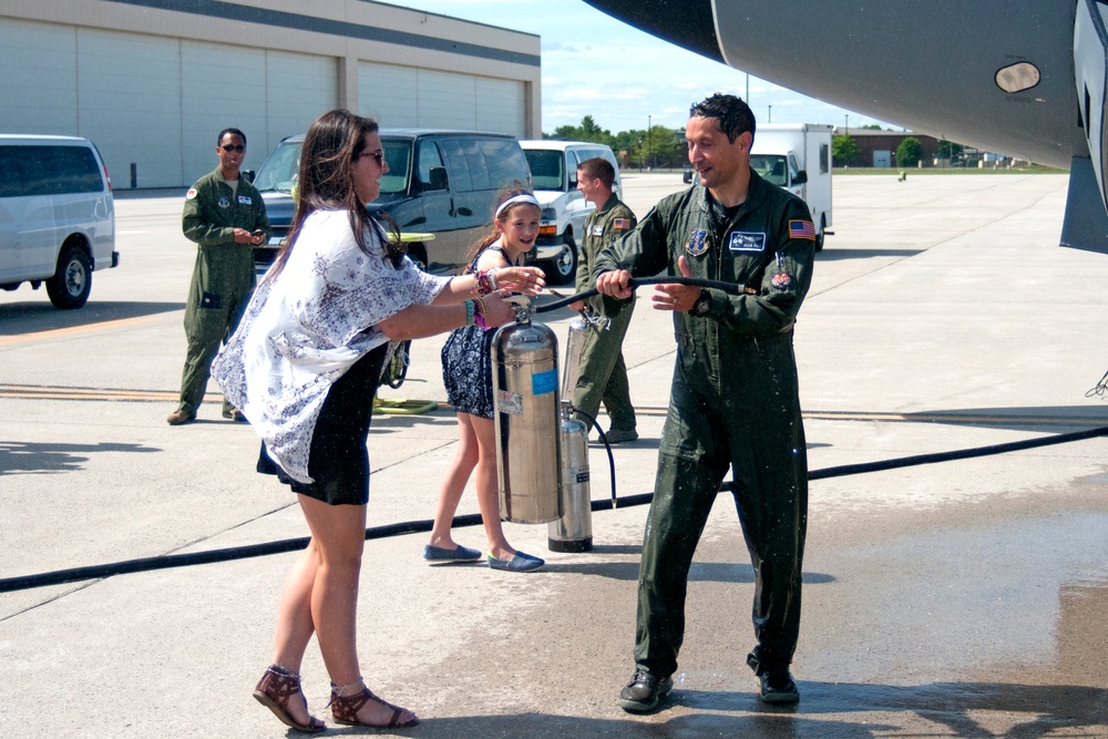 Lt. Col. Ruiz Final Flight With 108th Wing