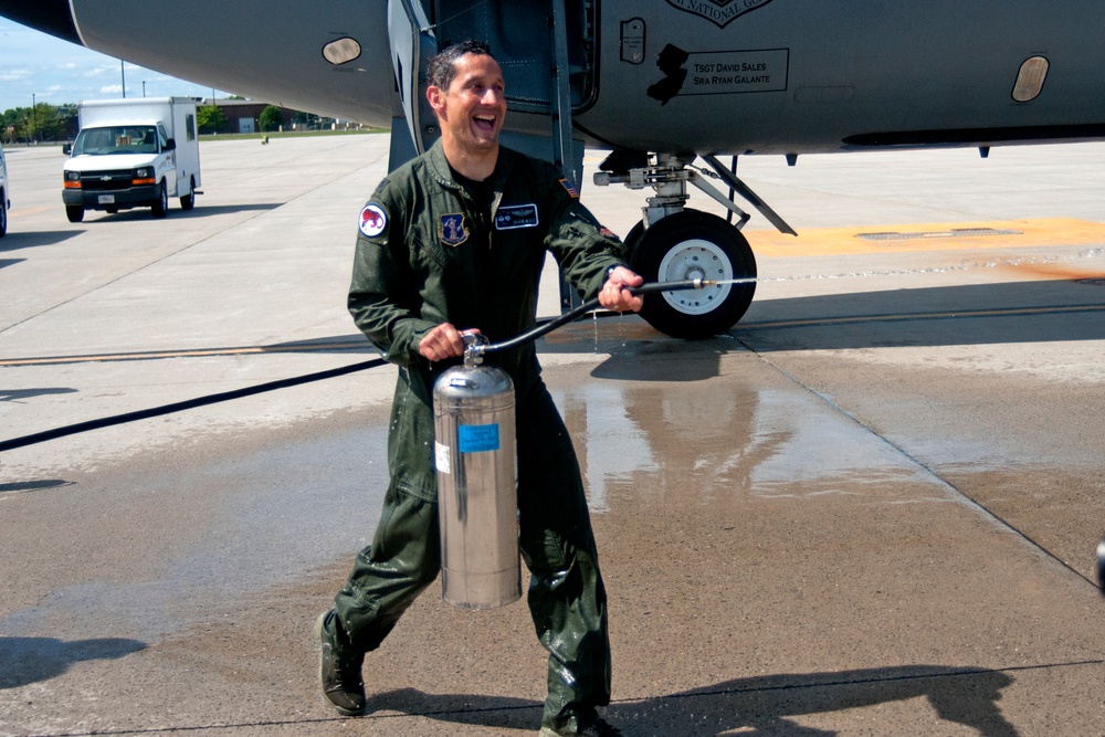 Lt. Col. Ruiz Final Flight With 108th Wing