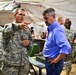 State official, senior leader provide show of support for deploying troops