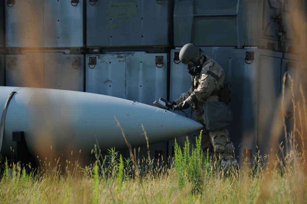 177th Fighter Wing emergency management Airmen conduct training