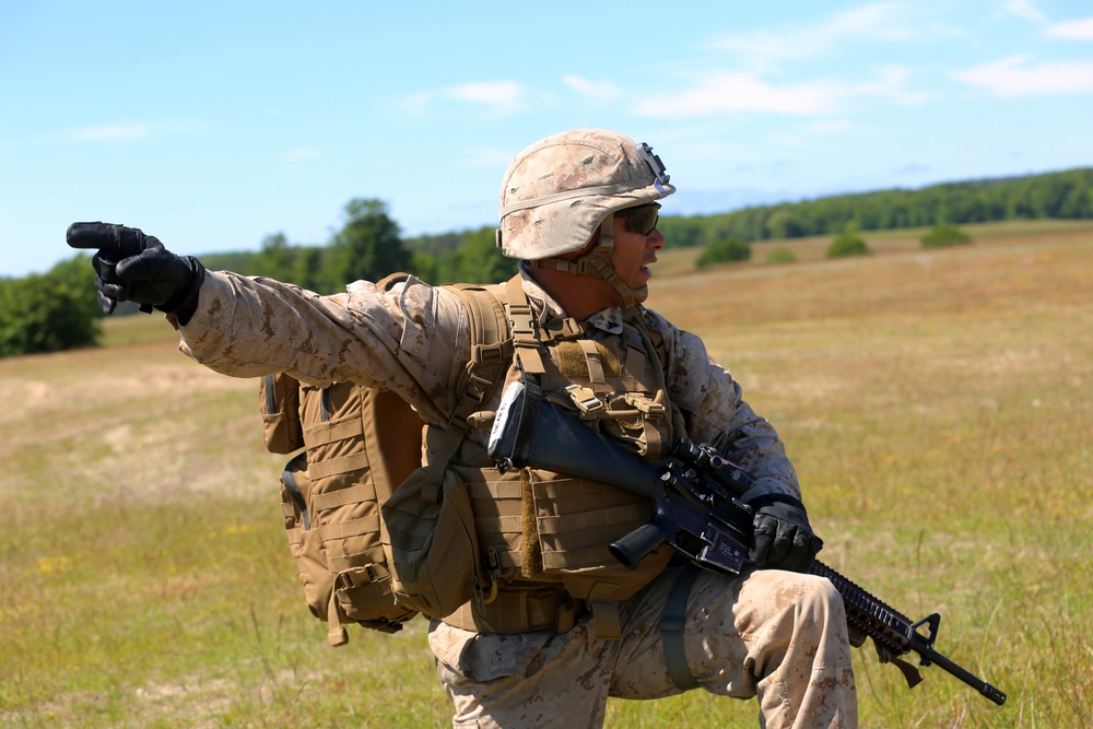 U.S. Marines from 1/6 train with Sweden, Finland, the U.K. during BALTOPS 2015