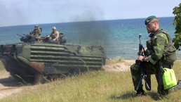 International Amphibious Assault in Ravlunda, Sweden, during BALTOPS 2015