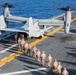 Marines practice fast roping on ship