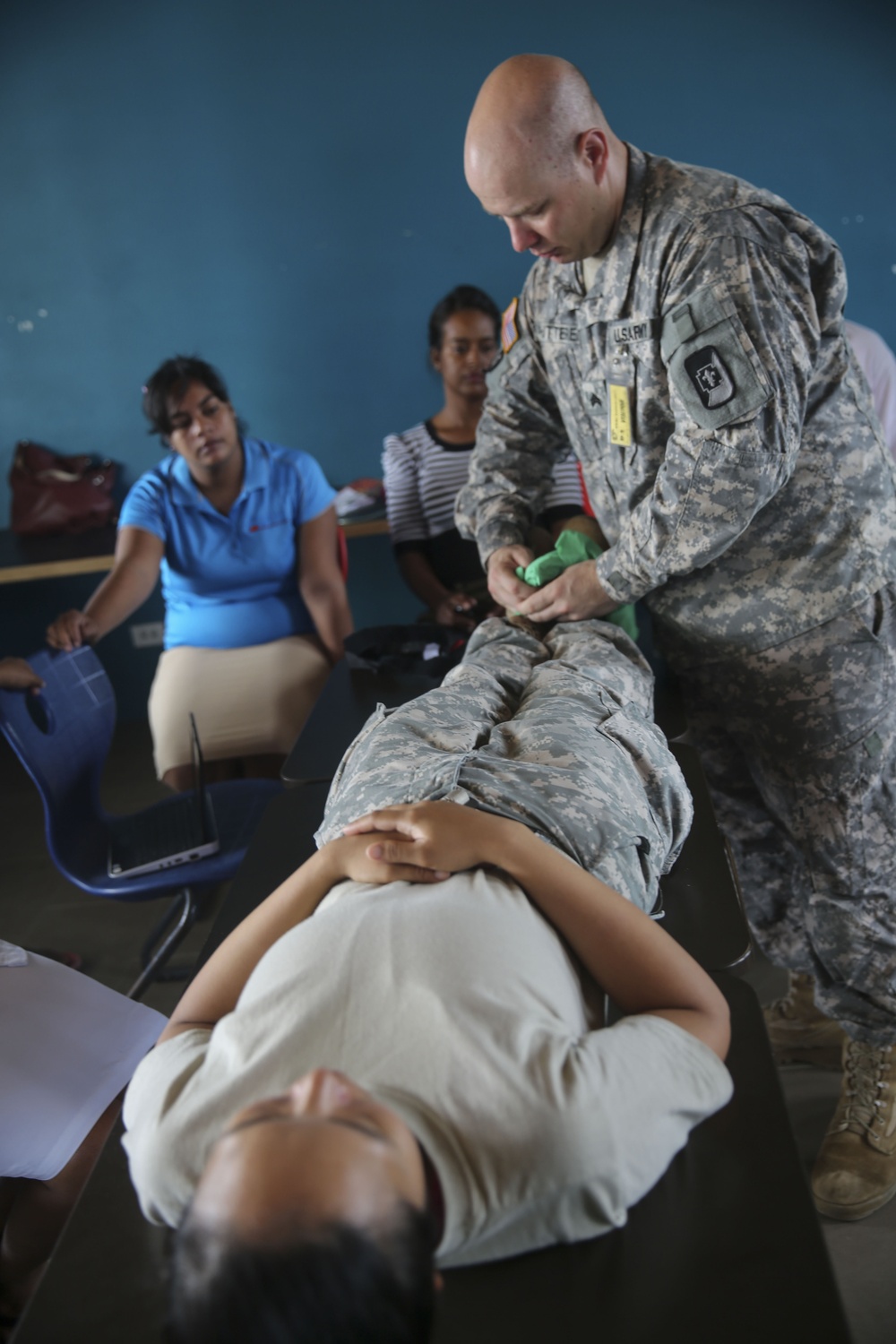 First aid training at Maritime Training Center