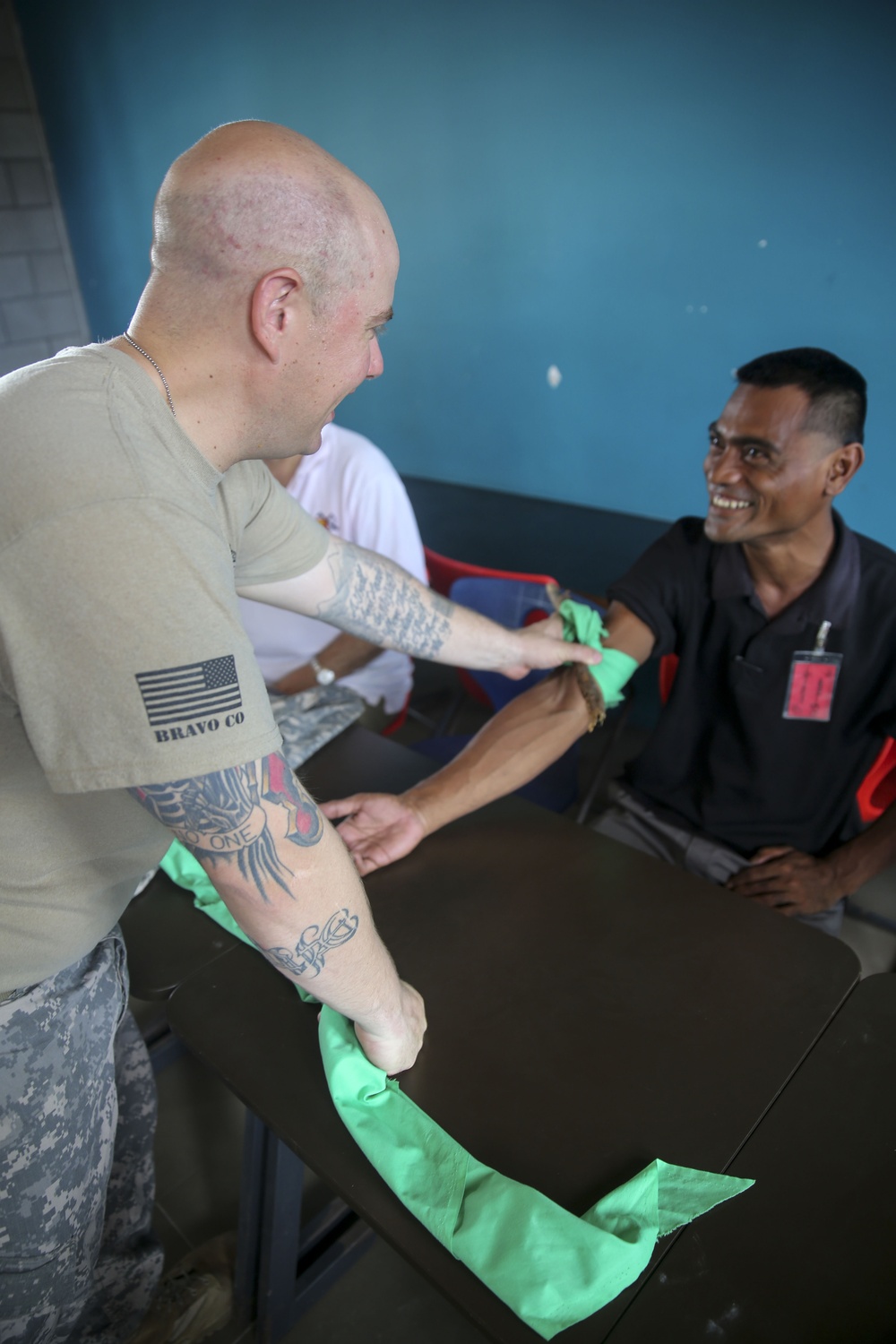 First aid training at Maritime Training Center