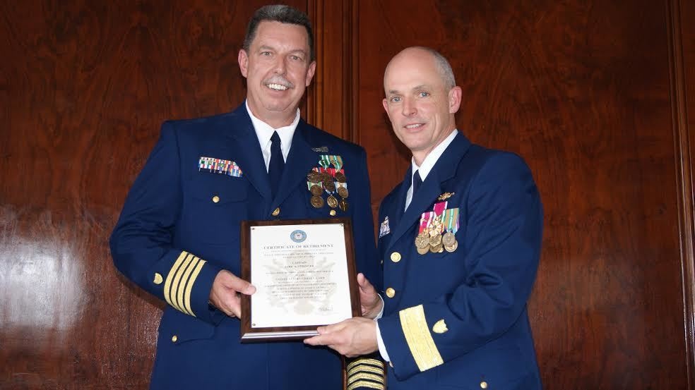 Coast Guard Reservist retires after 33-years