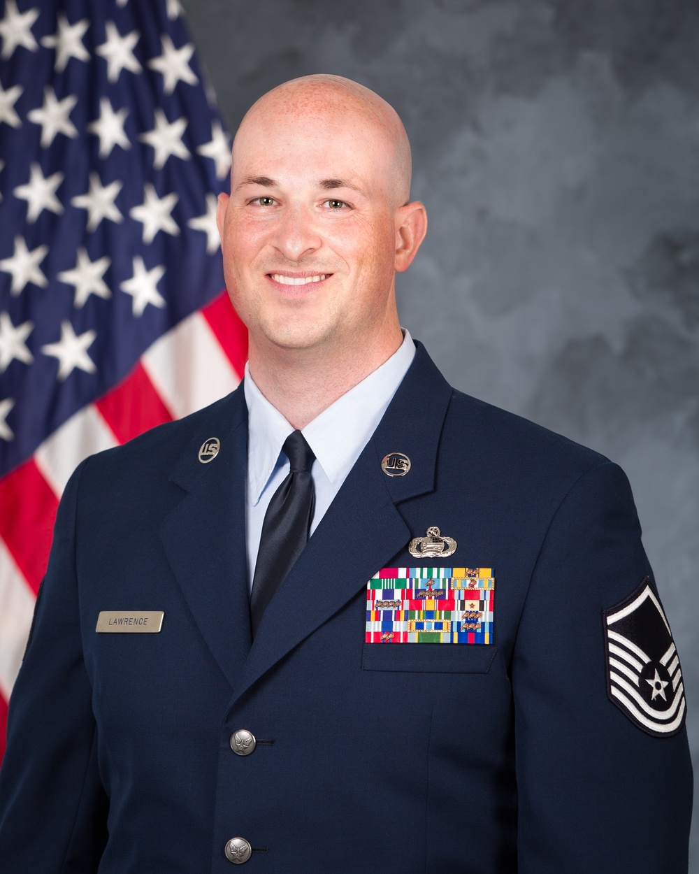 Official portrait, Master Sgt. Troy D. Lawrence, US Air Force