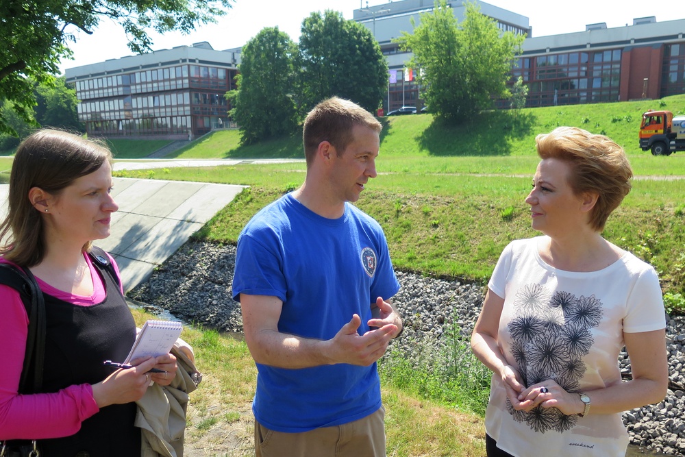 AvDet 15-3 community service project at the University of Art and Culture in Łodz, Poland