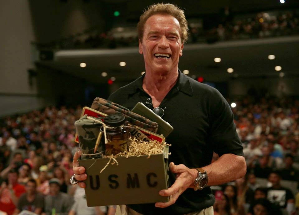 Arnold Schwarzenegger visits Camp Pendleton
