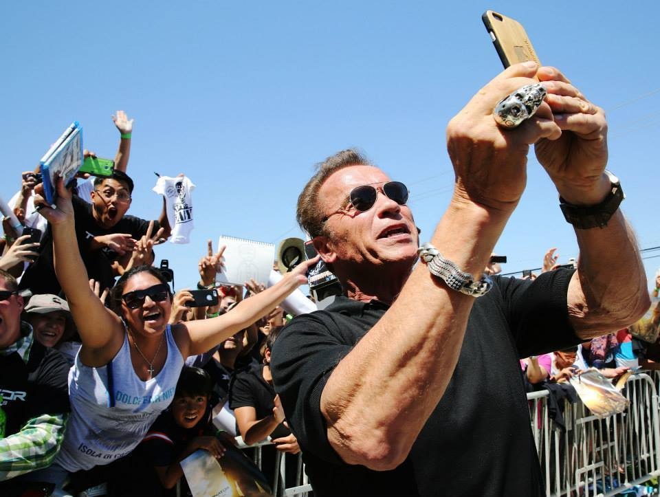 Arnold Schwarzenegger visits Camp Pendleton