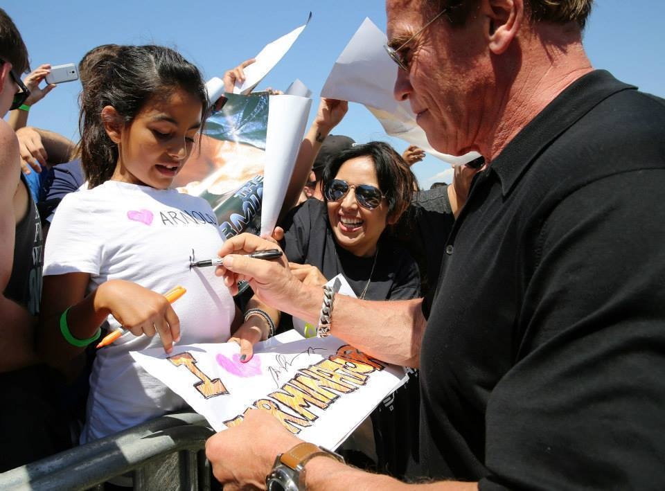 Arnold Schwarzenegger visits Camp Pendleton