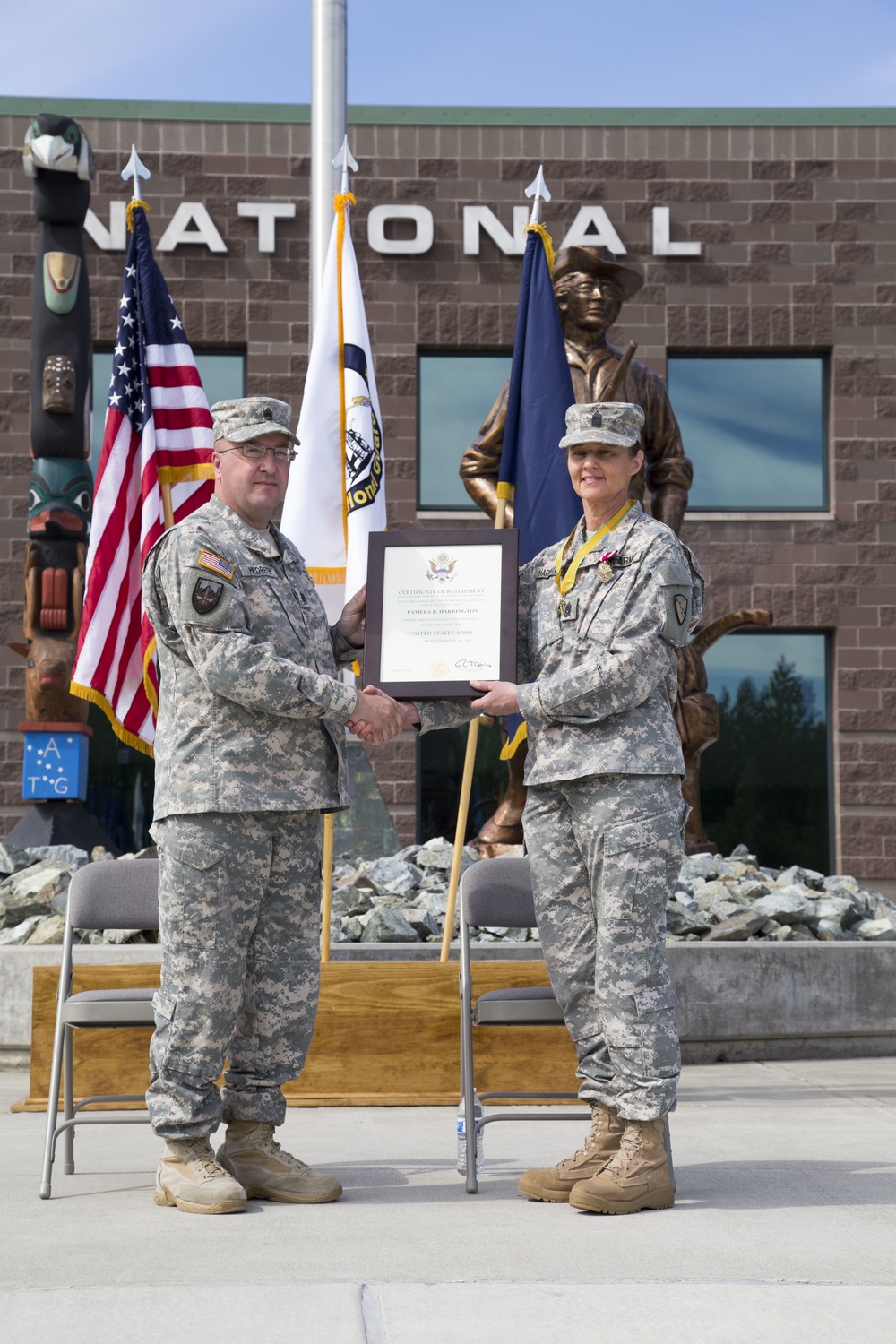 Alaska Army National Guard state command sergeant major retires