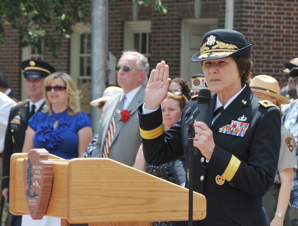 Army Reserve leader bestows gift of service for Army’s 240th birthday