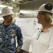 Susan Ford Bales, ship's sponsor and President Ford's daughter visits CVN 78