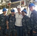 Ship's Sponsor Susan Ford Bales visits CVN 78