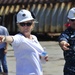 Ship's Sponsor Susan Ford Bales visits CVN 78