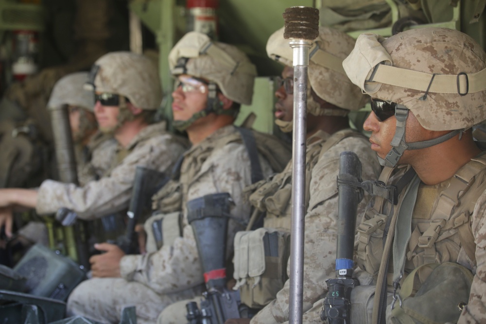 Marines Participate in a Mechanized Operations Course Exercise