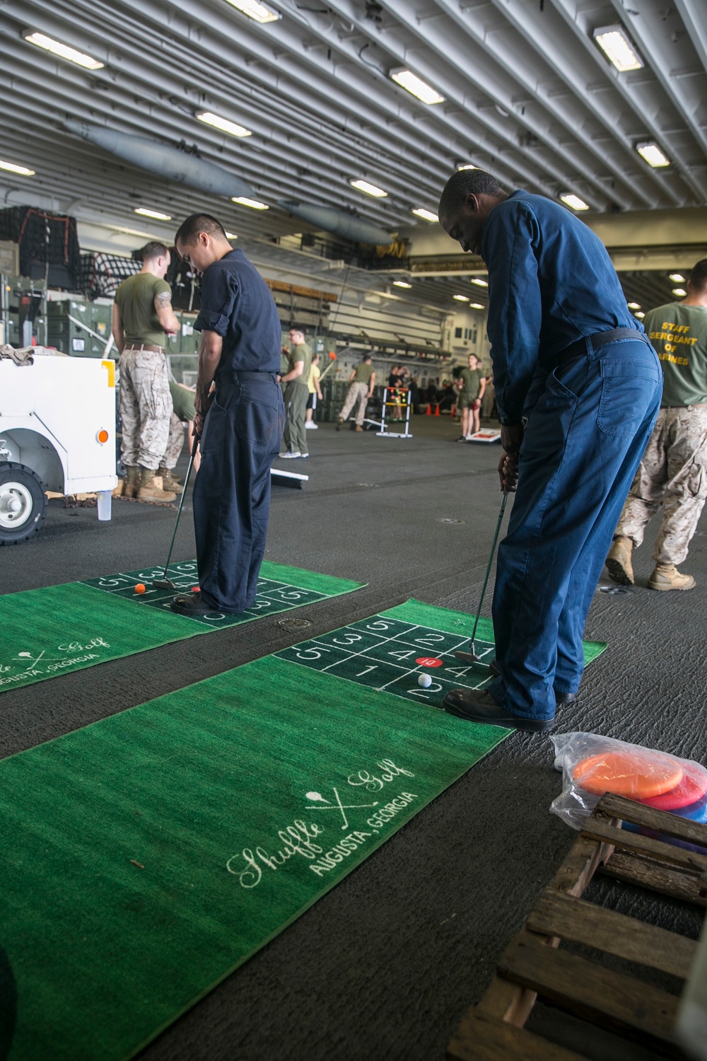 U.S. Marines, Sailors enjoy a Steel Beach