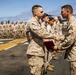 USS Essex: Marines receive new rank at sea