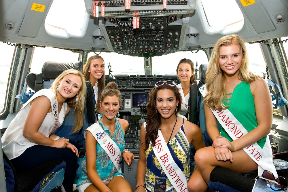 Miss Delaware 2015 contestants visit Team Dover