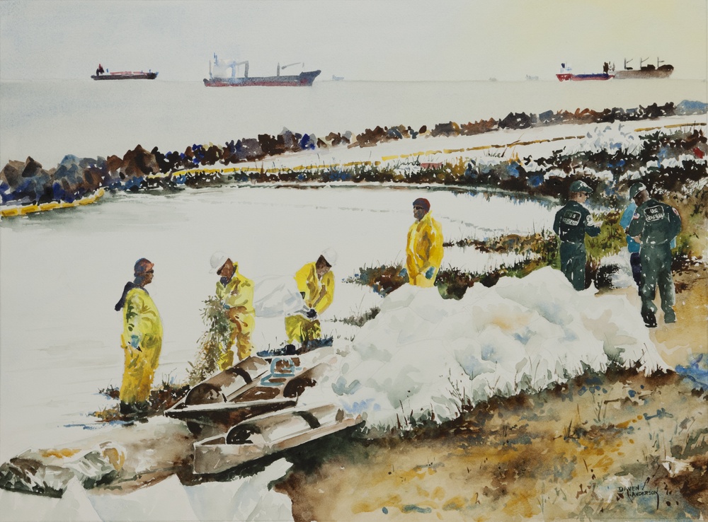 US Coast Guard Art Program 2015 Collection, 'Cleanup'