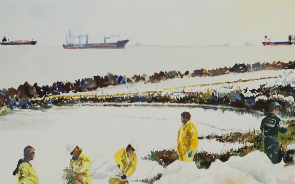 US Coast Guard Art Program 2015 Collection, 'Cleanup'