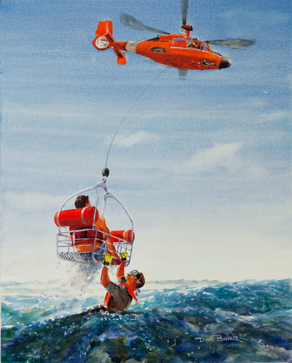 US Coast Guard Art Program 2015 Collection, 'Lifeline'