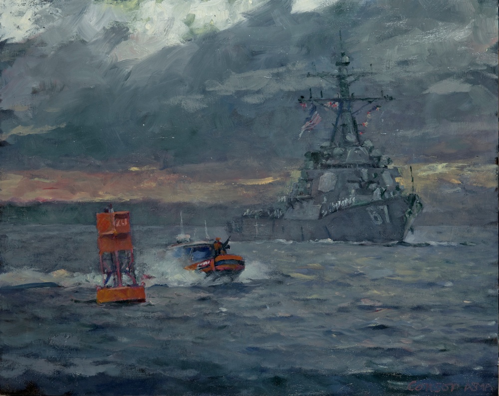 US Coast Guard Art Program 2015 Collection, 'Fleet Week 2014'
