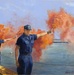 US Coast Guard Art Program 2015 Collection, 'Flared Up'