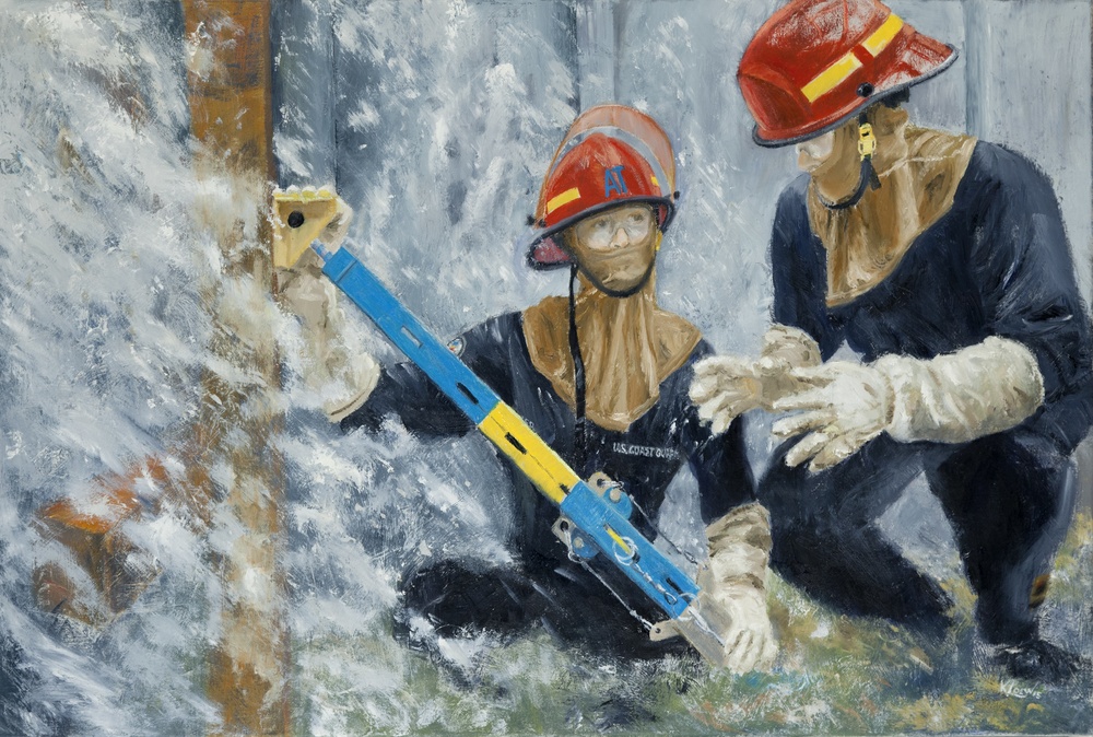 US Coast Guard Art Program 2015 Collection, 'Damage Control'