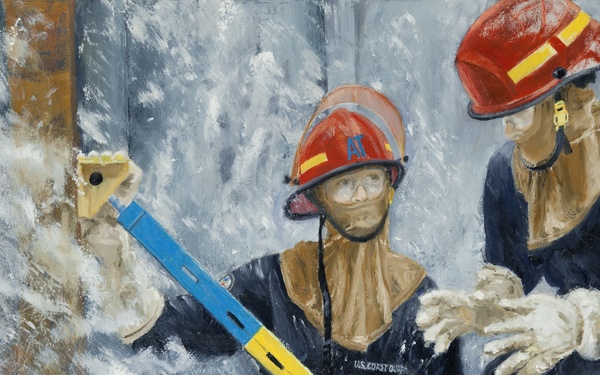 US Coast Guard Art Program 2015 Collection, 'Damage Control'