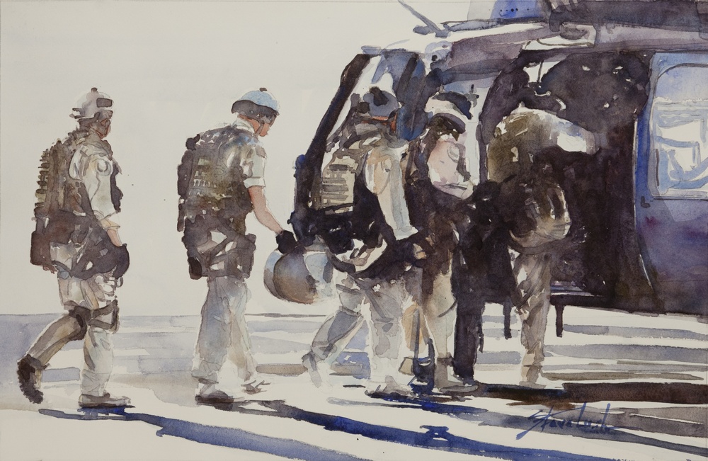US Coast Guard Art Program 2015 Collection, 'The Training Mission'