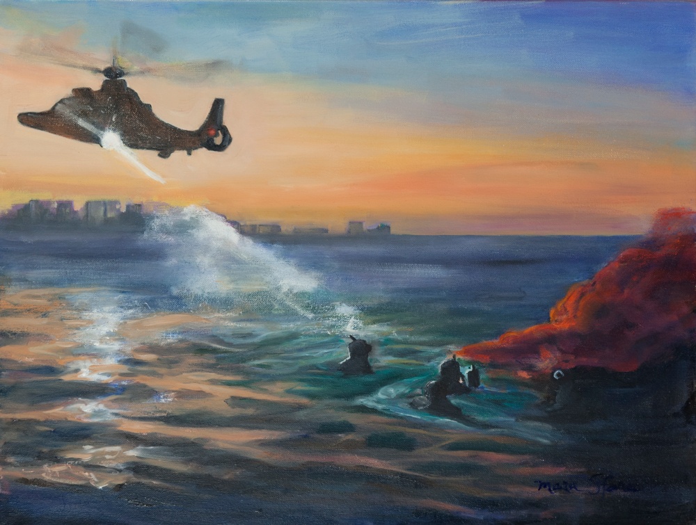 US Coast Guard Art Program 2015 Collection, 'Training to Save Lives'