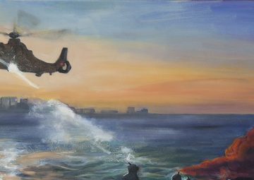 US Coast Guard Art Program 2015 Collection, 'Training to Save Lives'